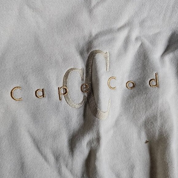 Delta SweatShirt Men's XL Grey Long Sleeve Cape Cod Embroidered Cotton Blend - Picture 2 of 5